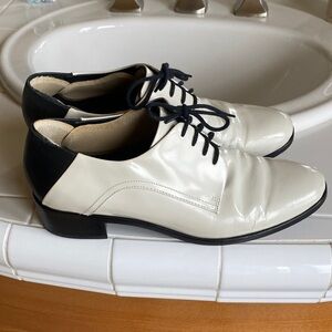 See By Chloe Black and Cream Oxford Shoes